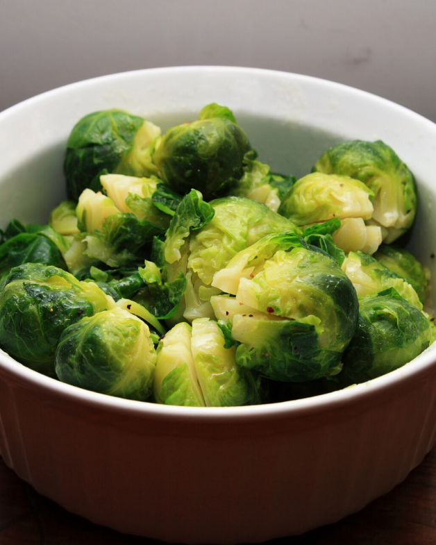 Steamed Brussels Sprouts in the Microwave • Steamy Kitchen ...